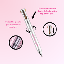 Load image into Gallery viewer, 4-in-1 Brown Liner Pen
