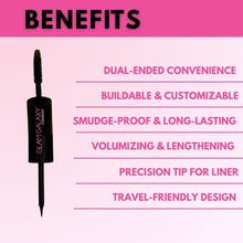 Load image into Gallery viewer, 2-in-1 Eyeliner Mascara Duo
