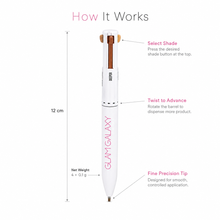 Load image into Gallery viewer, 4-in-1 Brown Liner Pen
